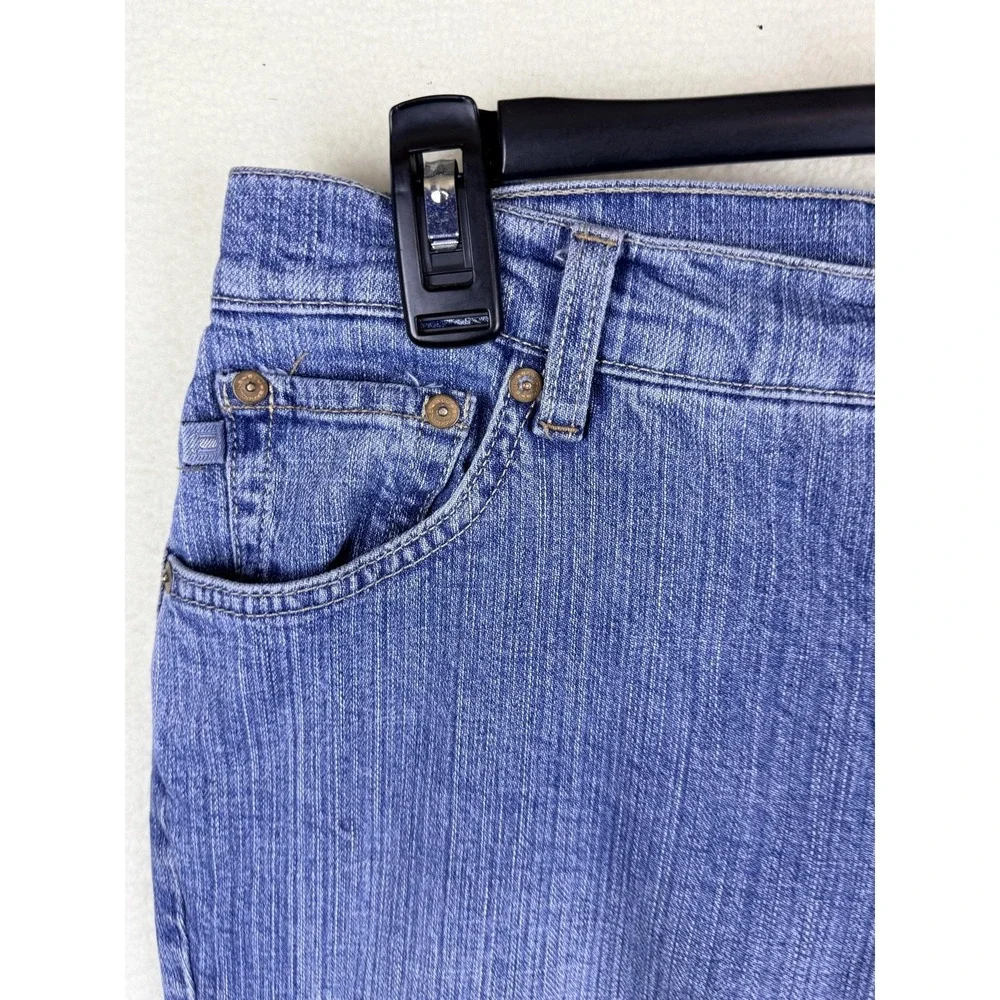 Bandolino Blu Scaly Modern Boot Jeans Women 8 Medium Wash Blue Bootcut Denim